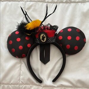 Minnie Mouse Black and Red Polka Dot Kids Costume Headband